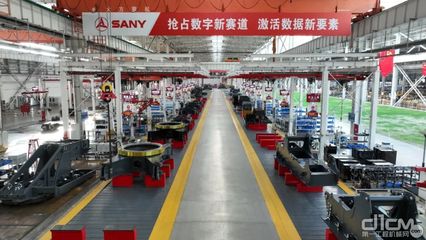 浙江三一裝備履帶起重機5G工廠